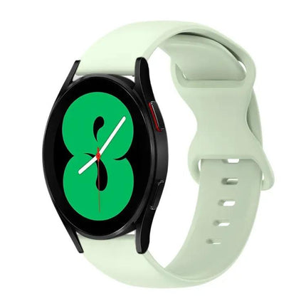 20mm Silicone Watch Band Butterfly Buckle Galaxy 44/46mm