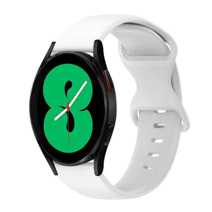 20mm Silicone Watch Band Butterfly Buckle Galaxy 44/46mm