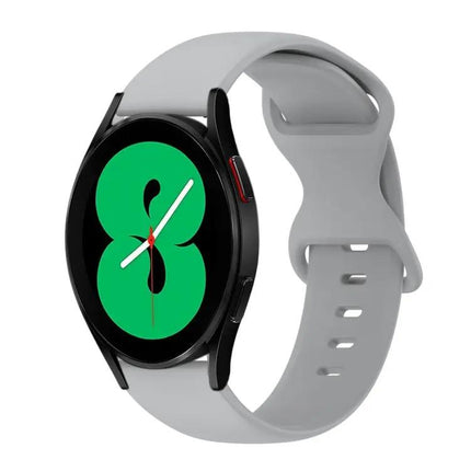 20mm Silicone Watch Band Butterfly Buckle Galaxy 44/46mm