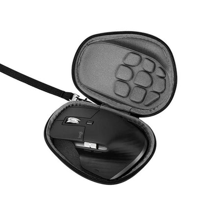 Portable Shockproof Storage Bag for Logitech MX Master 3S - hard zip case with shockproof interior and wrist strap protecting MX Master 3S mouse