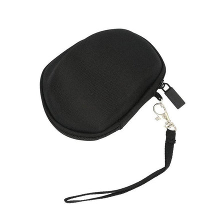 Portable Shockproof Storage Bag for Logitech MX Master 3S black zippered travel case with wrist strap and keyring