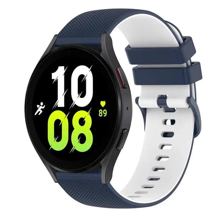20mm Checkered Silicone Band for Galaxy Watch5/Watch5 Pro