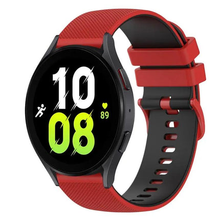 20mm Checkered Silicone Band for Galaxy Watch5/Watch5 Pro