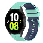 For Samsung Galaxy Watch5 44mm / Teal+Blue