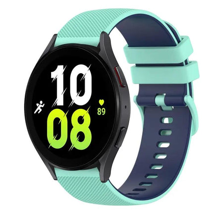 20mm Checkered Silicone Band for Galaxy Watch5/Watch5 Pro