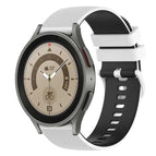 For Samsung Galaxy Watch5 Pro 45mm / White+Black