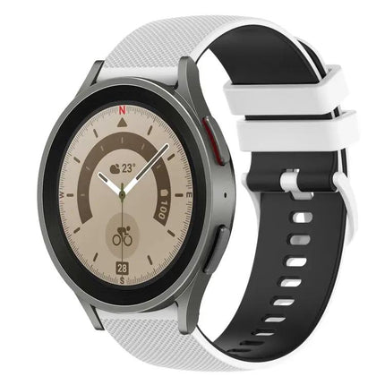 20mm Checkered Silicone Band for Galaxy Watch5/Watch5 Pro
