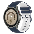 For Samsung Galaxy Watch5 Pro 45mm / Dark Blue+White