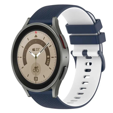 20mm Checkered Silicone Band for Galaxy Watch5/Watch5 Pro