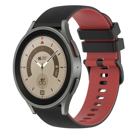 20mm Checkered Silicone Band for Galaxy Watch5/Watch5 Pro