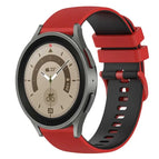 For Samsung Galaxy Watch5 Pro 45mm / Red+Black
