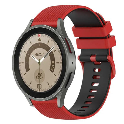 20mm Checkered Silicone Band for Galaxy Watch5/Watch5 Pro
