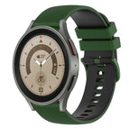 For Samsung Galaxy Watch5 Pro 45mm / Amy Green+Black