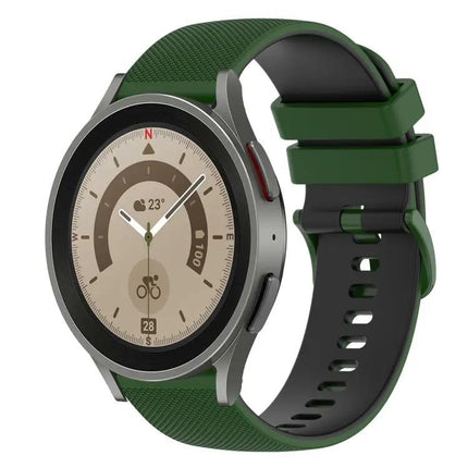 20mm Checkered Silicone Band for Galaxy Watch5/Watch5 Pro