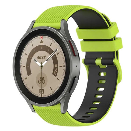 20mm Checkered Silicone Band for Galaxy Watch5/Watch5 Pro