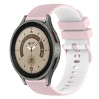 For Samsung Galaxy Watch5 Pro 45mm / Pink+White