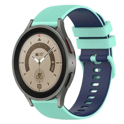 20mm Checkered Silicone Band for Galaxy Watch5/Watch5 Pro
