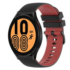 For Samsung Galaxy Watch4 40mm / Black+Red