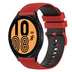 For Samsung Galaxy Watch4 40mm / Red+Black