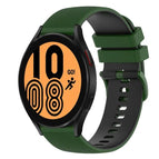 For Samsung Galaxy Watch4 40mm / Amy Green+Black