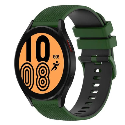 20mm Silicone Checkered Band for Galaxy Watch4 40/44mm