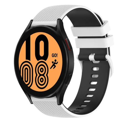 20mm Silicone Checkered Band for Galaxy Watch4 40/44mm