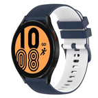 For Samsung Galaxy Watch4 44mm / Dark Blue+White
