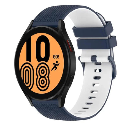20mm Silicone Checkered Band for Galaxy Watch4 40/44mm