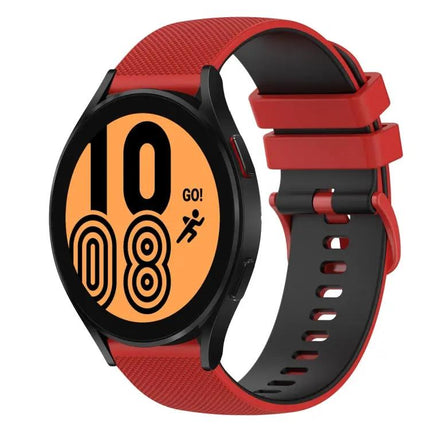 20mm Silicone Checkered Band for Galaxy Watch4 40/44mm