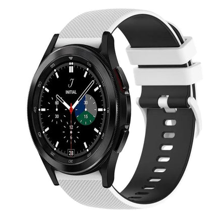 20mm Checkered Two-Tone Silicone Band For Galaxy Watch