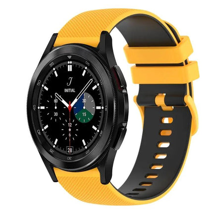 20mm Checkered Two-Tone Silicone Band For Galaxy Watch