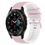 For Samsung  Galaxy Watch4 Classic 46mm / Pink+White