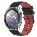 For Samsung Galaxy Watch3 41mm / Black+Red