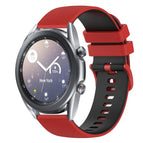 For Samsung Galaxy Watch3 41mm / Red+Black