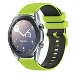 For Samsung Galaxy Watch3 41mm / Lime Green+Black