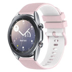 For Samsung Galaxy Watch3 41mm / Pink+White