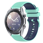 For Samsung Galaxy Watch3 41mm / Teal+Blue