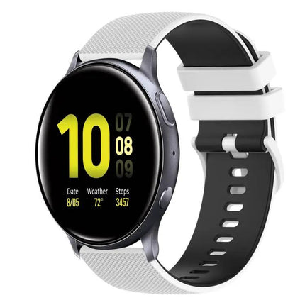 20mm Checkered Silicone Band For Galaxy Active2 40/44mm