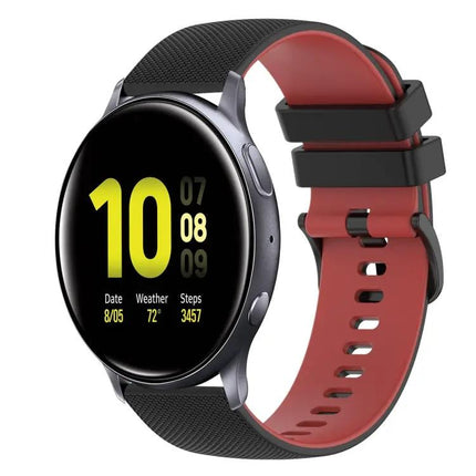 20mm Checkered Silicone Band For Galaxy Active2 40/44mm