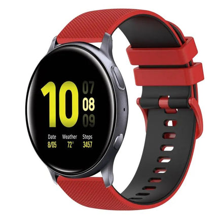 20mm Checkered Silicone Band For Galaxy Active2 40/44mm