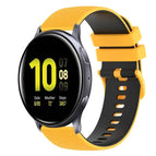 For Samsung Galaxy Watch Active2 40mm / Yellow+Black