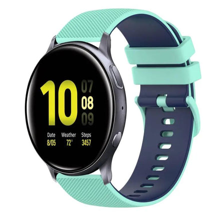 20mm Checkered Silicone Band For Galaxy Active2 40/44mm
