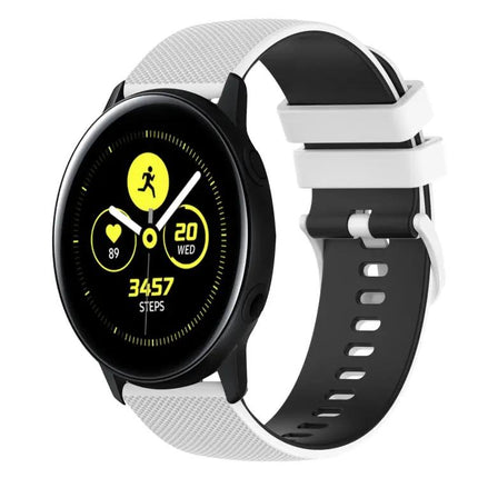 20mm Checkered Silicone Band For Galaxy Active2 40/44mm