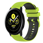 For Samsung Galaxy Watch Active2 44mm / Lime Green+Black