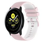 For Samsung Galaxy Watch Active2 44mm / Pink+White