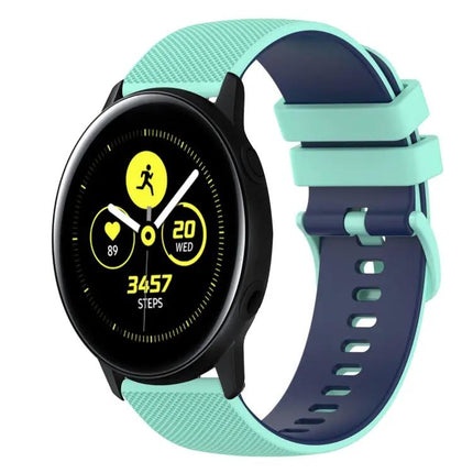 20mm Checkered Silicone Band For Galaxy Active2 40/44mm