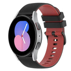 For Samsung Galaxy Watch 42mm / Black+Red