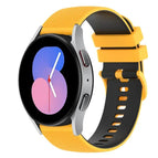 For Samsung Galaxy Watch 42mm / Yellow+Black