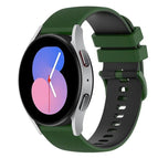 For Samsung Galaxy Watch 42mm / Amy Green+Black