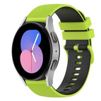 For Samsung Galaxy Watch 42mm / Lime Green+Black